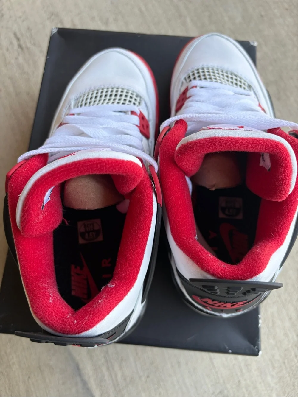 Jordan Kids Sneakers - White, Red, Black
